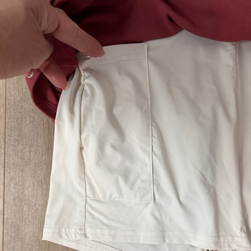Women’s Two Piece Short Skirt Set Short Sleeve with built in shorts underneath - Picture 10 of 16